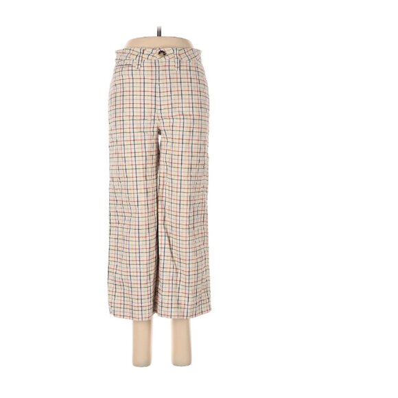 Emmett Wide-Leg Crop Pants in Rainbow Windowpane - Picture 2 of 5